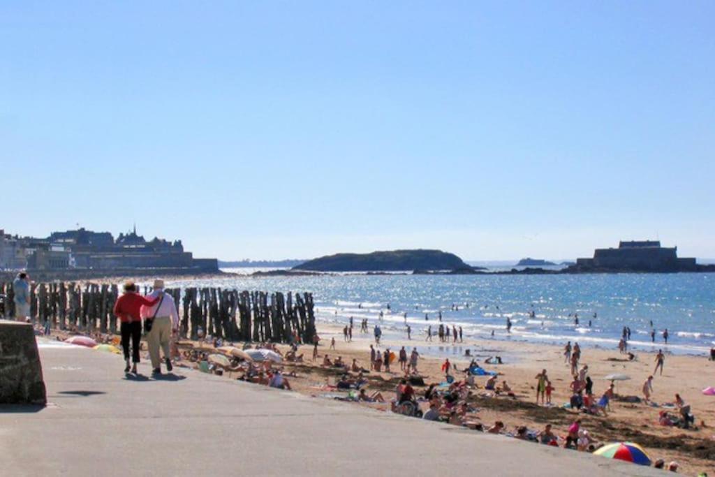 St Malo Maison Avec Jardin Proche Gare Plage Intramuros Chien Admis Parking Gratuit Saint-Malo Bagian luar foto